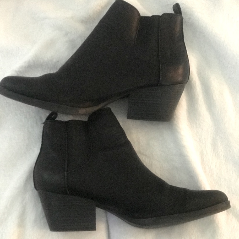Black ankle boots